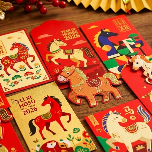 Top Mẫu Bao Lì Xì Con Ngựa (Bính Ngọ 2026) Đẹp - Độc - Lạ Nhất Mạng Xã Hội